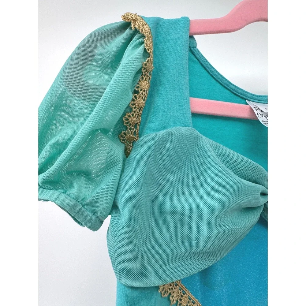 Pleiades Jasmine Costume Dress Kids 7 8 Teal Princess Play Dress Up